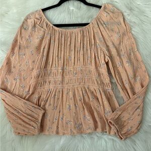 SO Peach Floral Women's Blouse